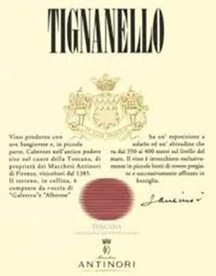 TIGNANELLO 1999 Antinori | Finest and ...