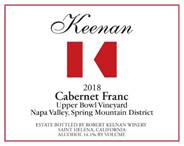 Keenan Upper Bowl Vineyard Cabernet Franc 2018 | Wine.com