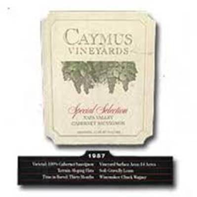 1987 Caymus Special Select Cabernet ...