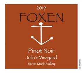 2019 Foxen Pinot Noir Julia's Vineyard Santa Maria Valley image