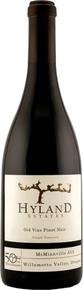 Hyland Estates Old Vine Estate Pinot Noir 2022  Front Bottle Shot